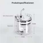 Katzify Katzen-Trinkbrunnen AquaFlow Produktspezifikationen