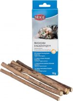 Eine Packung und Matatabi Stangen von Trixie